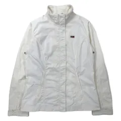 NAPAPIJRI シングル ライダースジャケット ナイロンジャケット M ホワイト ポリエステル