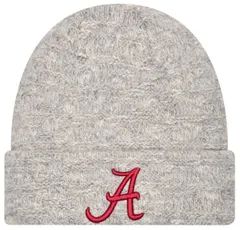 ニューエラ レディース アクセサリー 帽子 トール ニット New Era Womens Alabama Crimson Tide Grey Metallicuffed Knit Beanie NoC