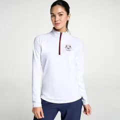 ウォルターヘーゲン レディース トップス シャツ Walter Hagen Womens Performance 11 Ryder Cup 14 Zip white ホワイト