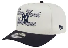 ニューエラ メンズ アクセサリー 帽子 New Eradult New York Yankees White Chainstitch 9Fifty AFrame Adjustable Hat NoColor ホワイト