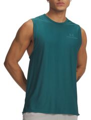 언더 아머 남성 탑스 티셔츠 민소매 Under Armour Mens Vanish Energy Sleeveless TShirt Rack GreenRack Green