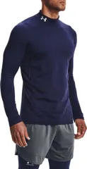アンダーアーマー メンズ トップス シャツ Under Armour Mens ColdGearmour Fitted Mock Midnight NavyWhite ホワイト