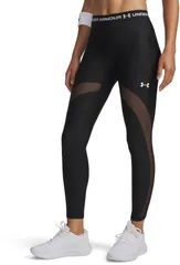 アンダーアーマー レディース ボトムス レギンス メッシュ Under Armour Womens HeatGear Mesh Leggings Ultimate BlackWhite ホワイト