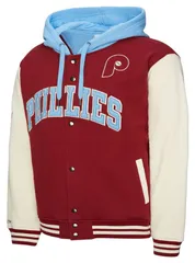 ミッチェルネス メンズ アウター ジャケット・ブルゾン フーデッドジャケット Mitchell Ness Mens Philadelphia Phillies Cardinal Courtside Hのサムネイル