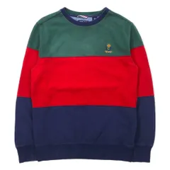 CHAPS ボーダー スウェット S マルチカラー コットン 裏起毛 ワンポイントロゴ刺繍