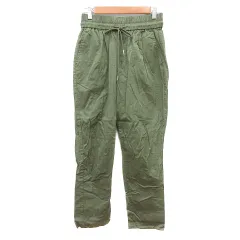 シューラルー SHOO・LA・RUE テーパードパンツ S 緑 カーキ /MN