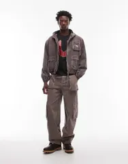 トゥルーレリジョン メンズ ボトムス デニムパンツ ジーンズ True Religion Big T baggy cargo jeans wash BROWN ブラウンのサムネイル