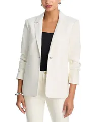 サンク セプト レディース アウター ジャケット・ブルゾン キルティング ブレザー Cinq Sept Quilted Khloe Blazer Ivory アイボリー