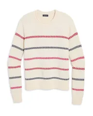 ヴァインヤードヴァインズ レディース アウター ニット・セーター コットン Vineyard Vines Katie Cotton Multi Stripe Sweater Marshmallow マルチカラー