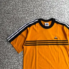 adidas / logo ringer T-shirt オールドアディダス　タグ付き　リンガーTシャツ　ワンポイント刺繍ロゴ　松村北斗　ストリート　ボーダー Y2K　ユニセックス 半袖