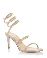 レネ・カオヴィラ レディース シューズ サンダル Rene Caovilla Womens Cleo Embellished Sandals Beige SatinG Shadow ベージュのサムネイル