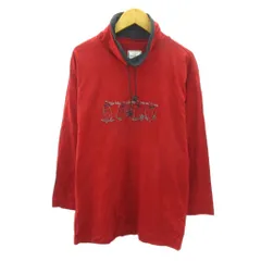 カステルバジャック CASTELBAJAC Tシャツ  ハイネック ロゴ 刺繍 長袖 2 赤 レッド 1007 ■YHS6のサムネイル