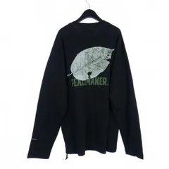 オーエーエムシー OAMC ピースメーカー リーフプリント ポケット Tシャツ カットソー 長袖 S 黒 ブラック PCM1OT04QJE002099のサムネイル