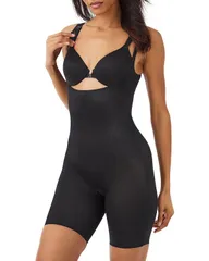 スパンク レディース トップス シャツ ボディースーツ SPANXshape Invisible OpenBust MidThigh Bodysuit Very Black ブラックのサムネイル