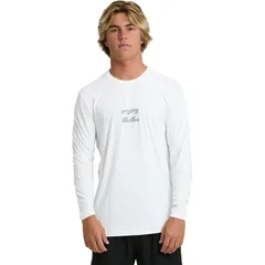 ビラボン メンズ トップス Tシャツ 長袖 Billabong All Day Wave LF LongSleeve Rashguard Mens White ホワイト