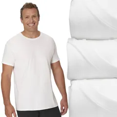 ヘインズ レディース トップス シャツ クルーネック トール Big Tall Hanes 3Pack Ultimate ComfortSoft Crewneck TShirts White ホワイトのサムネイル
