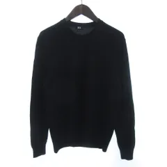 ユニクロ UNIQLO カシミヤクルーネックセーター ニット クルーネック 長袖 黒 ブラック M ■GY35