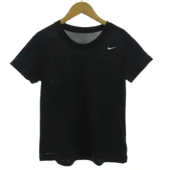 ナイキ NIKE Tシャツ DRI-FIT ロゴプリント 丸首 半袖 ブラック 黒 ホワイト 白 S