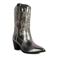ロンドンラグ レディース シューズ ブーツ・レインブーツ London Rag Dixom Womens Cowboy Boots Pewter ピューター