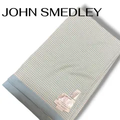 JOHN SMEDLEY ジョンスメドレー ライトブルー レディース 小物 ストール ショール マフラー 千鳥格子 ハウンドトゥース 0000022TNK