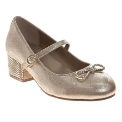 バッジェリーミシュカ レディース シューズ パンプス Badgley Mischka Elegant Sparkle Comfort Fit Little Kid Girls Dresshoes Yellow イエロー