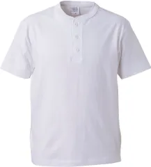 ユナイテッドアスレ UnitedAthle 5.6オンス ヘンリーネックTシャツ  500401 1 ホワイト