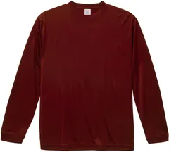 ユナイテッドアスレ UnitedAthle 4 . 7オンス ドライシルキータッチ ロングスリーブTシャツ  508901X 72 バーガンディ