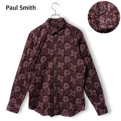 424】Paul Smith ポールスミス キノコ柄 長袖シャツ M - メルカリ