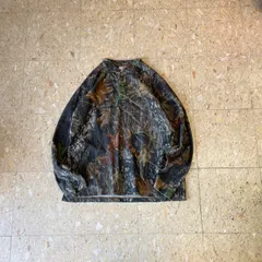 90s〜 【Mossy Oak】 リアルツリー マイクロフリース ロンT ヘンリーネック size.XL