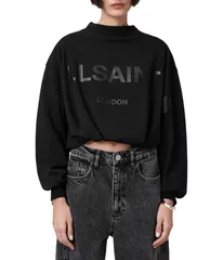 オールセインツ レディース アウター ニット・セーター AllSaints Biggy Aster Sweat Black ブラックのサムネイル