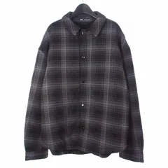 ザラ ZARA パフチェックジャケット ブルゾン 上着 XL ブラック 黒