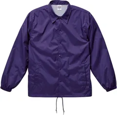 ユナイテッドアスレ UnitedAthle ナイロン コーチ ジャケット   裏地付   705901XX 62 パープル