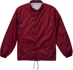 ユナイテッドアスレ UnitedAthle ナイロン コーチジャケット ライニング付   705901 72 バーガンディ