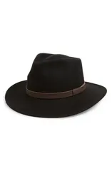バブアー メンズ アクセサリー 帽子 Barbour Crushable Bushman Fedora Black ブラック