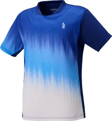 ゴーセン GOSEN テニス レディースゲームシャツ トップス 半袖Tシャツ 吸汗速乾 消臭機能 日本ソフトテニス連盟審査合格品 日本バドミントン協会審査合格品 着替え 部活 クラブ活動  T2541 17 ネイビー