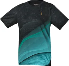 ゴーセン GOSEN テニス レディースゲームシャツ トップス 半袖Tシャツ 吸汗速乾 肌ドライ ストレッチ 日本ソフトテニス連盟審査合格品 日本バドミントン協会審査合格品 着替え  T2503 39 ブラック