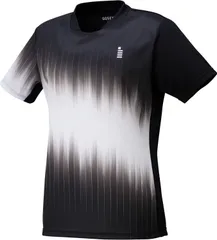 ゴーセン GOSEN テニス レディースゲームシャツ トップス 半袖Tシャツ 吸汗速乾 消臭機能 日本ソフトテニス連盟審査合格品 日本バドミントン協会審査合格品 着替え 部活 クラブ活動  T2541 39 ブラック