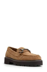 アルド レディース シューズ スリッポン・ローファー ALDO Danrose Loafer Dark Brown ブラウンのサムネイル