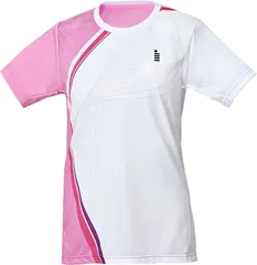 ゴーセン GOSEN テニス レディースゲームシャツ トップス 半袖Tシャツ 吸汗速乾 日本ソフトテニス連盟審査合格品 日本バドミントン協会審査合格品 着替え 部活 クラブ活動 サークル  T2523 81 ピンク