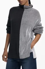 デジグアル レディース アウター パーカー・スウェット タートルネック セーター Desigual Turtleneck Sweater Gray グレーのサムネイル