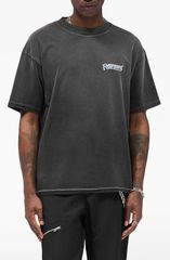 リプレゼント メンズ トップス Tシャツ コットン グラフィック Represent Showcasing Cotton Graphic TShirt Stained Black ブラック