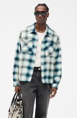 リプレゼント メンズ トップス シャツ コットン Represent Sun Bleached Cotton Flannel ButtonUp Shirt Cloud