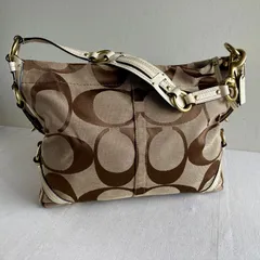 Rare Vintage Coach Carly Slim Signature Hobo Shoulder Bag Y2K