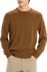 セオリー メンズ アウター パーカー・スウェット セーター Theory Hilles Cashmere Sweater Cafeのサムネイル