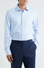カナーリ メンズ トップス シャツ レギュラーフィット Canali Regular Fit Dresshirt Light Blue ブルーのサムネイル
