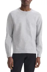 セオリー メンズ アウター パーカー・スウェット シャツ Theory Raglan Sweatshirt Silver Heather ヘザーのサムネイル