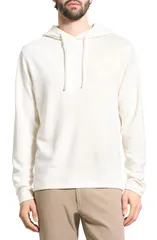 セオリー メンズ アウター パーカー・スウェット Theory Delroy Studio Textured Hoodie Winter Ivory アイボリーのサムネイル