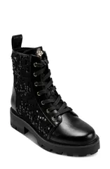 カール ラガーフェルド レディース シューズ ブーツ・レインブーツ KARLAGERFELD PARIS Marlee Combat Boot Black ブラックのサムネイル