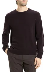 セオリー メンズ アウター パーカー・スウェット セーター Theory Hilles Cashmere Sweater Deep Eggplantのサムネイル