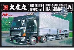 新品未組立 アオシマ プラモデル 1/32 中型デコトラ4t 大名猛烈NO.13